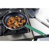 Padella in alluminio antiaderente con manico verde 280 mm - Hygiplas: cottura precisa, facile da pulire