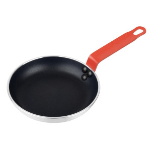 Padella in alluminio antiaderente Ø 200 mm Manico Rosso - Hygiplas