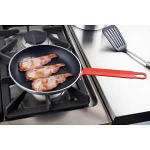 Padella in alluminio antiaderente con manico rosso Ø 240mm Hygiplas