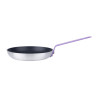 Padella in alluminio antiaderente Ø 240mm, manico viola Hygiplas - Rivestimento Teflon Platinum Plus