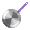 Padella in alluminio antiaderente Ø 240mm, manico viola Hygiplas - Rivestimento Teflon Platinum Plus