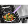 Padella in alluminio antiaderente Ø 240mm, manico viola Hygiplas - Rivestimento Teflon Platinum Plus