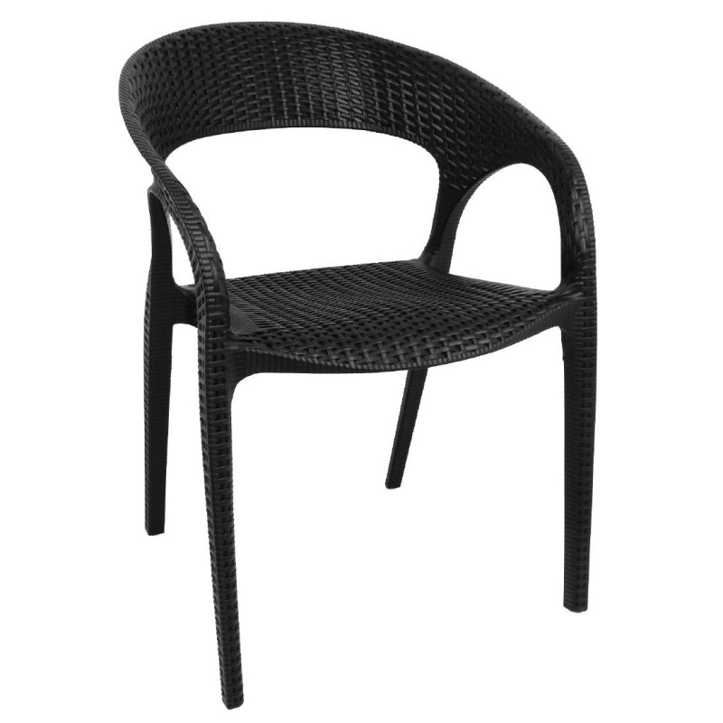 Poltrone Avvolgenti in Rattan PP Nere - Lotto 4 Bolero Ristorazione e Ospitalità Poltrone Avvolgenti in Rattan PP Nere - Lotto 4 Bolero Ristorazione e Ospitalità