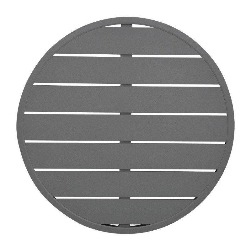 Piatto Tavolo Rotondo in Alluminio Grigio Scuro 580 mm Bolero - Stile Moderno & Resistenza Piatto Tavolo Rotondo in Alluminio Grigio Scuro 580 mm Bolero - Stile Moderno & Resistenza