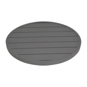 Piatto Tavolo Rotondo in Alluminio Grigio Scuro 580 mm Bolero - Stile Moderno & Resistenza
