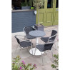 Piatto Tavolo Rotondo in Alluminio Grigio Scuro 580 mm Bolero - Stile Moderno & Resistenza