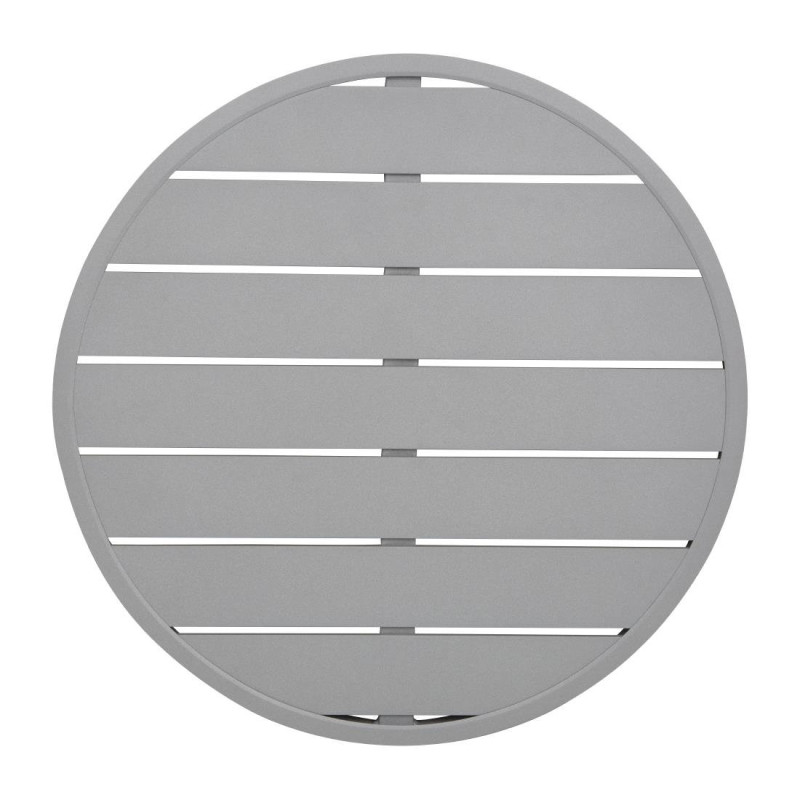Piatto Tavolo Rotondo in Alluminio Grigio Chiaro 580mm Bolero - Stile Moderno Piatto Tavolo Rotondo in Alluminio Grigio Chiaro 580mm Bolero - Stile Moderno