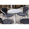 Piatto Tavolo Rotondo in Alluminio Grigio Chiaro 580mm Bolero - Stile Moderno