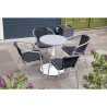 Piatto Tavolo Rotondo in Alluminio Grigio Chiaro 580mm Bolero - Stile Moderno