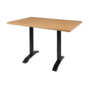 Piano di tavolo in frassino naturale 700 x 1100 mm Bolero per cucina professionale