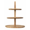 Espositore a 3 livelli in legno di acacia ø305x395 mm - Olympia