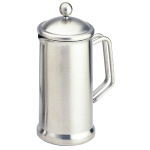 Caffettiera a pistone in acciaio satinato 8 tazze Olympia GD170 - Eleganza e robustezza