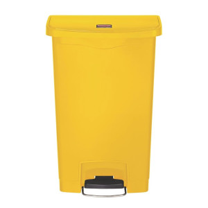Cestino con pedale Slim Jim Rubbermaid - Giallo 50L