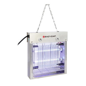 Disinfestatore a LED in acciaio inossidabile spazzolato 8 W Eazyzap: prestazioni e design efficaci
