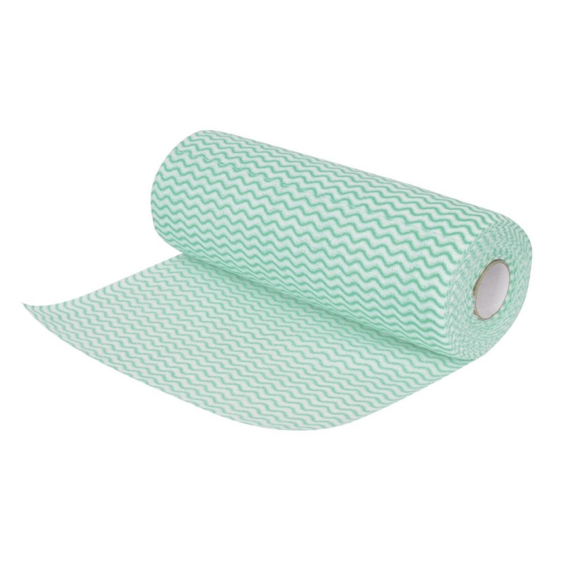 Stracci Non Tessuti Verdi Jantex - Rotolo da 100 - Precisione & Igiene Stracci Non Tessuti Verdi Jantex - Rotolo da 100 - Precisione & Igiene