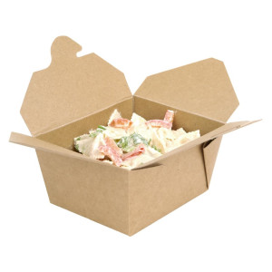 Scatole alimentari in cartone compostabile da 600 ml - Lotto da 400, ecologiche e durevoli