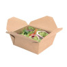 Scatole alimentari in cartone compostabile da 1200 ml - Confezione da 200 | Ecologiche e pratiche