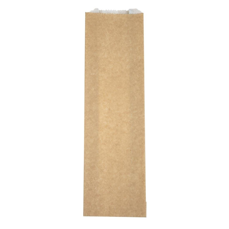 Sacchetti snack caldi compostabili Vegware 356 x 101 mm - Lotto da 500, FC897 Sacchetti snack caldi compostabili Vegware 356 x 101 mm - Lotto da 500, FC897