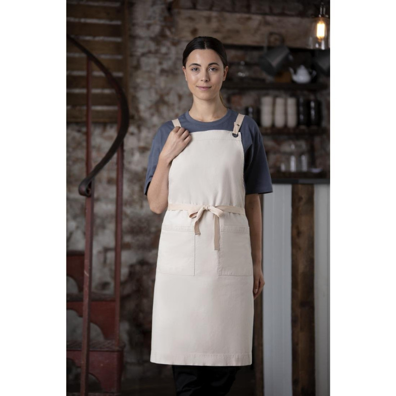 Grembiule Bavaglino in Cotone Grigio Southside - Cucina Professionale Grembiule Bavaglino in Cotone Grigio Southside - Cucina Professionale