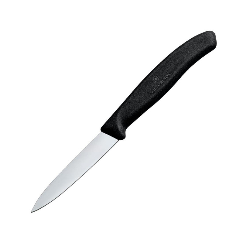 Coltello da ufficio a punta nera 8 cm - Victorinox: Qualità professionale e precisione eccezionale. Coltello da ufficio a punta nera 8 cm - Victorinox: Qualità professionale e precisione eccezionale.