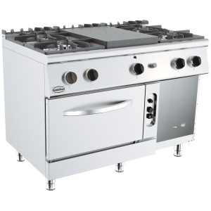 Forno professionale 700 - 4 fuochi e forno a gas - CombiSteel