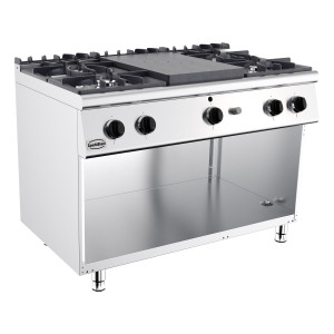 Forno professionale 700 a gas - 4 fuochi - CombiSteel