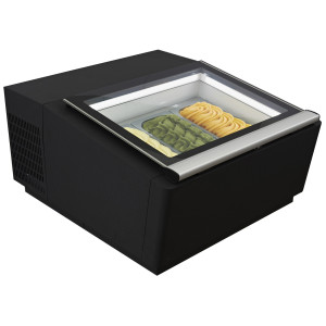 Vetrina frigorifera da banco nera - statica - 3 x 5 L - CombiSteel