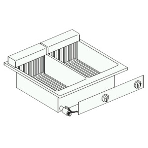 Friggitrice da Incasso 2 x 10 L - Alta Prestazione CombiSteel