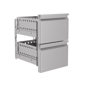 Blocco 2 Cassetti GN per Tavolo Refrigerato - Soluzione di stoccaggio professionale