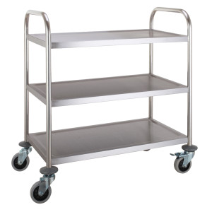 Carrello Inox 3 Livelli Smontabile | CombiSteel - Robusto e pratico