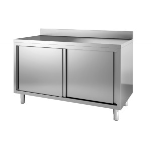 Mobile Basso Inox con Alzatina - CombiSteel - Cucina Professionale