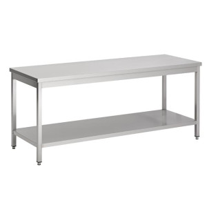 Tavolo Inox 800x600 mm - Scaffale Combisteel - Acciaio inossidabile