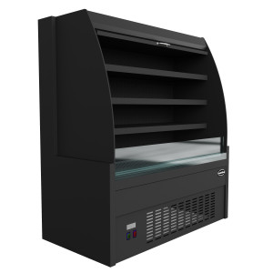 Vetrina refrigerata positiva CombiSteel - 440 L nera con LED
