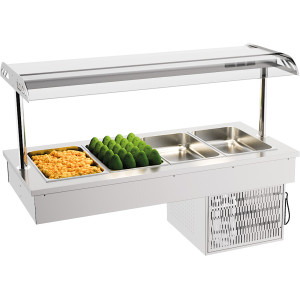 Vasca Refrigerata Drop-In 4 GN 1/1 Combisteel - Ideale per i professionisti della ristorazione