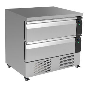 Basamento Refrigerato Positivo/Negativo - 179 L - 4 GN 1/1 in Acciaio Inox