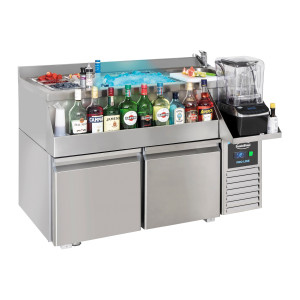 Tavolo Refrigerato 2 Porte con Bar per Cocktail CombiSteel | Refrigerazione di Bevande