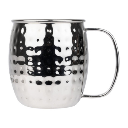 Tazza in Acciaio Inossidabile Martellato - 440 ml - Set di 6 - Olympia