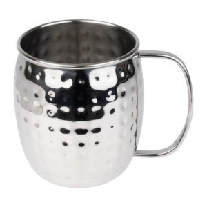 Tazza in Acciaio Inossidabile Martellato - 440 ml - Set di 6 - Olympia