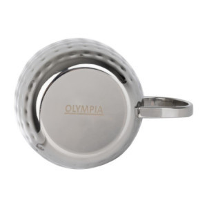 Tazza in Acciaio Inossidabile Martellato - 440 ml - Set di 6 - Olympia