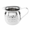 Mini Brocca per Latte in Acciaio Inox Martellato - 120 ml - Set di 6 - Olympia