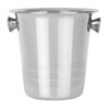Secchiello per Ghiaccio in Acciaio Inox con Manici e Scanalature - 1050 ml - Olympia