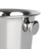 Secchiello per Ghiaccio in Acciaio Inox con Manici e Scanalature - 1050 ml - Olympia