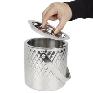 Secchiello per Ghiaccio in Acciaio Inox Doppia Parete - 2 L - Olympia