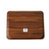 Piatto Laminato Liscio Capri Noce - 460 x 360 mm - Confezione da 24 - Cambro