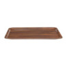 Piatto Laminato Liscio Capri Noce - 460 x 360 mm - Confezione da 24 - Cambro