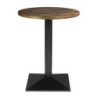Tavolo Rotondo Effetto Legno Scuro - ⌀ 60 cm - Bolero