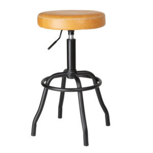 Sgabello da Bar in PU Brooklyn Caramello - Bolero
