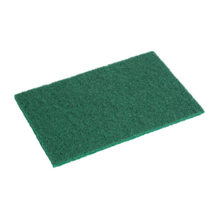 Tampone Abrasivo Verde - 110 x 151 mm - Confezione da 10 - Jantex