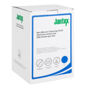 Panni di Pulizia Compostabili Blu - 200 Fogli - Jantex