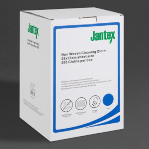 Panni di Pulizia Compostabili Blu - 200 Fogli - Jantex